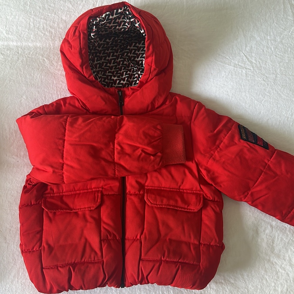 Zadig and Voltaire Girl Red Jacket Size 10 Years